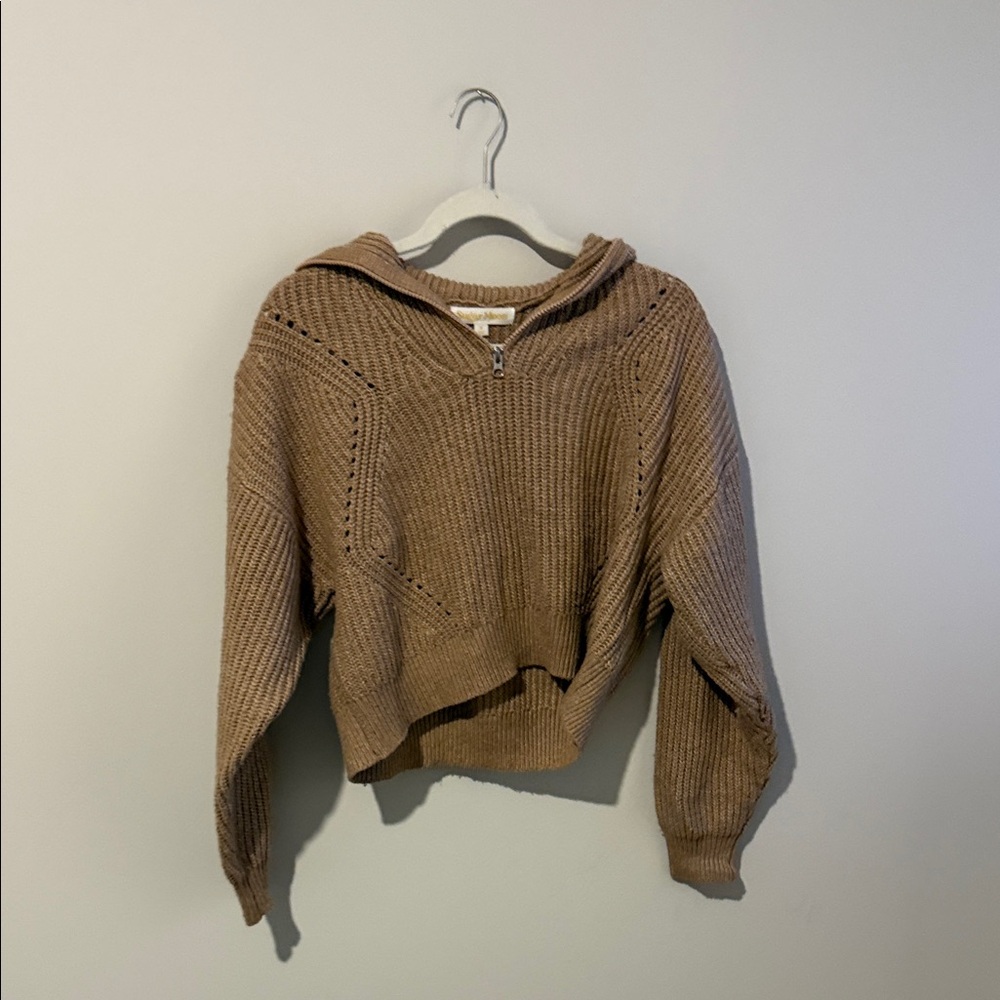 Cozy Brown Knit Sweater